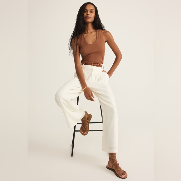 Z Supply Cocoa Ribbed Tank Top - Picture 6 of 10